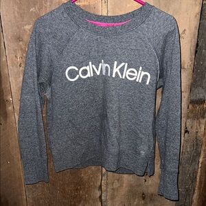 Calvin Klein Charcoal Gray Logo Sweatshirt
